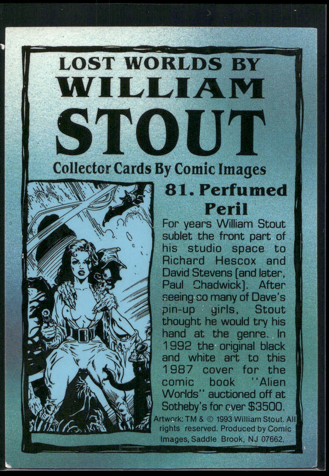 1993 Comic Images William Stout Series 1 #81 Perfumed Peril