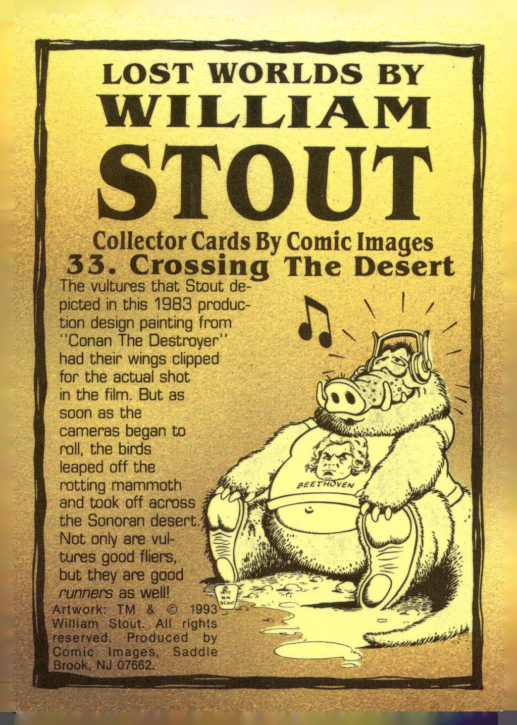 1993 Comic Images William Stout Series 1 #33 Crossing the Desert