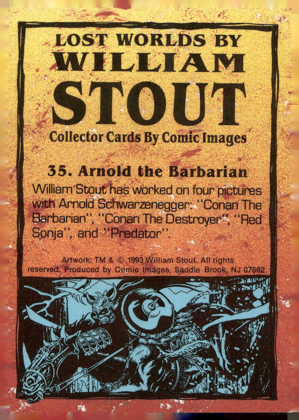 1993 Comic Images William Stout Series 1 #35 Arnold the Barbarian