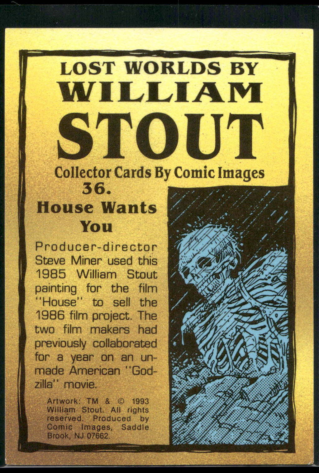 1993 Comic Images William Stout Series 1 #36 House Wants You