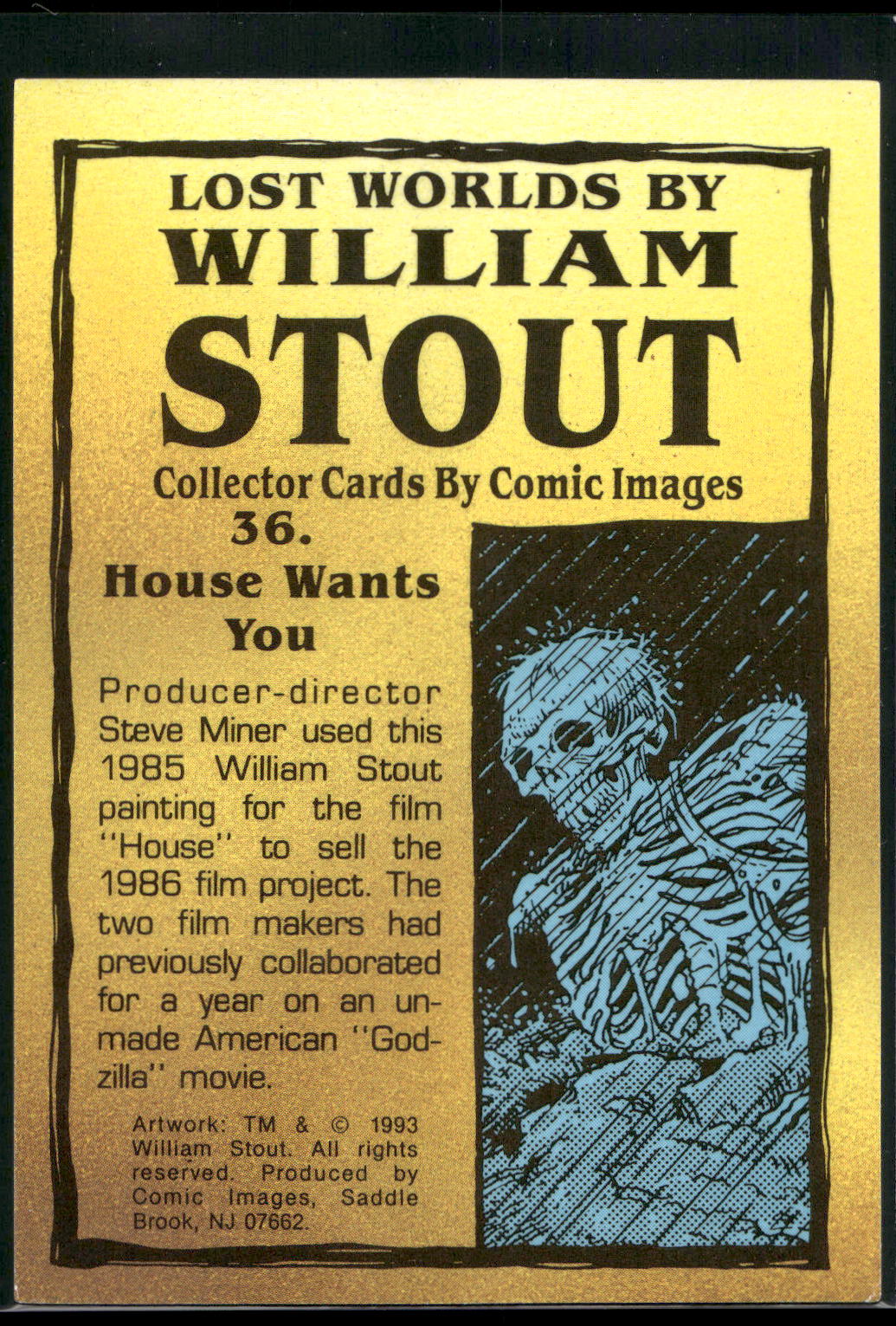 1993 Comic Images William Stout Series 1 #36 House Wants You