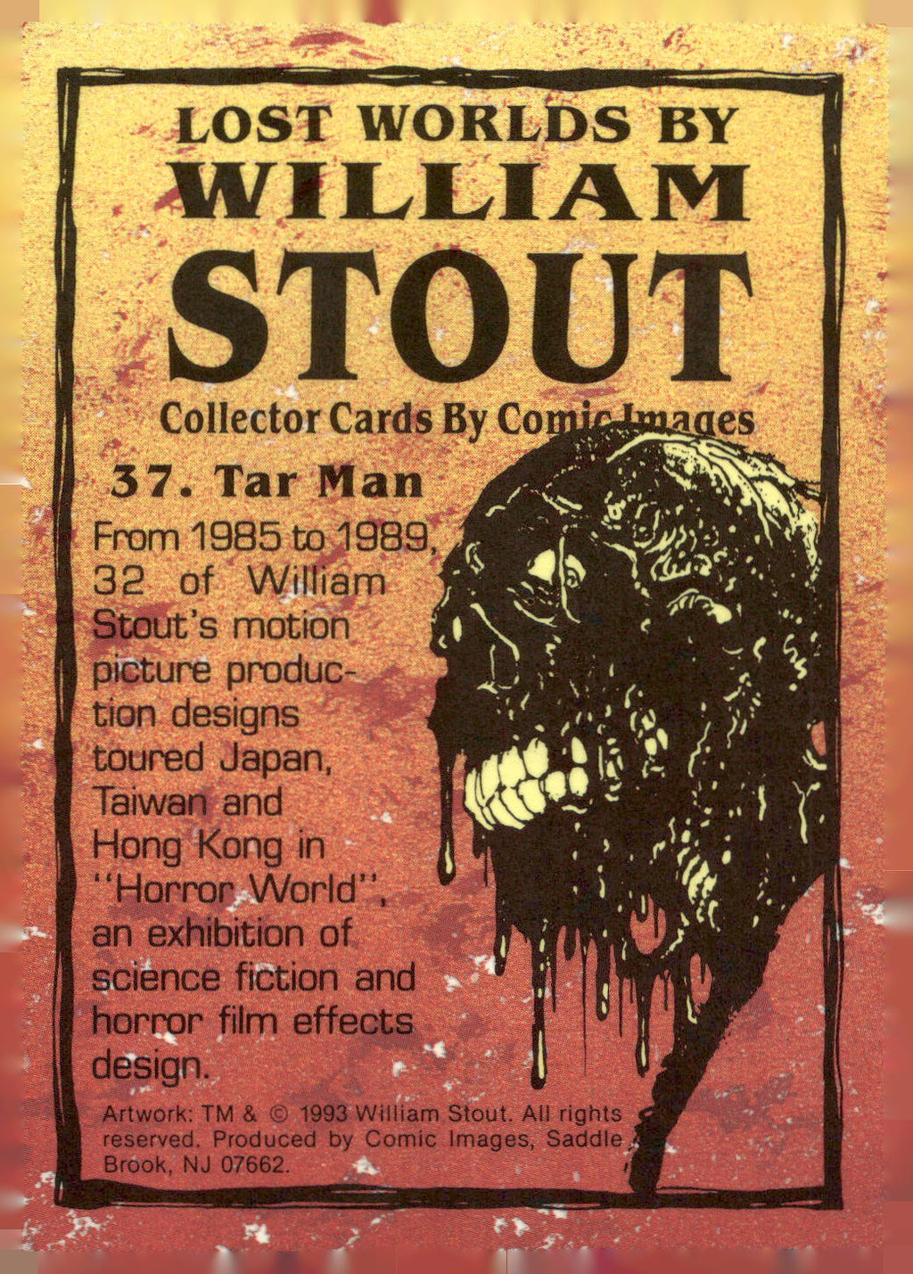 1993 Comic Images William Stout Series 1 #37 Tar Man