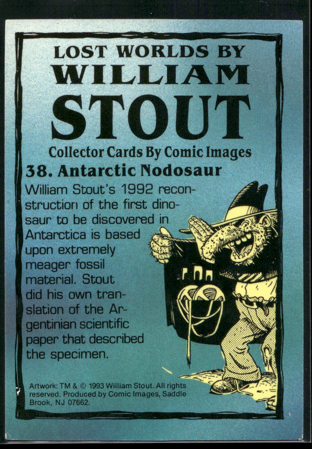 1993 Comic Images William Stout Series 1 #38 Antarctic Nodosaur