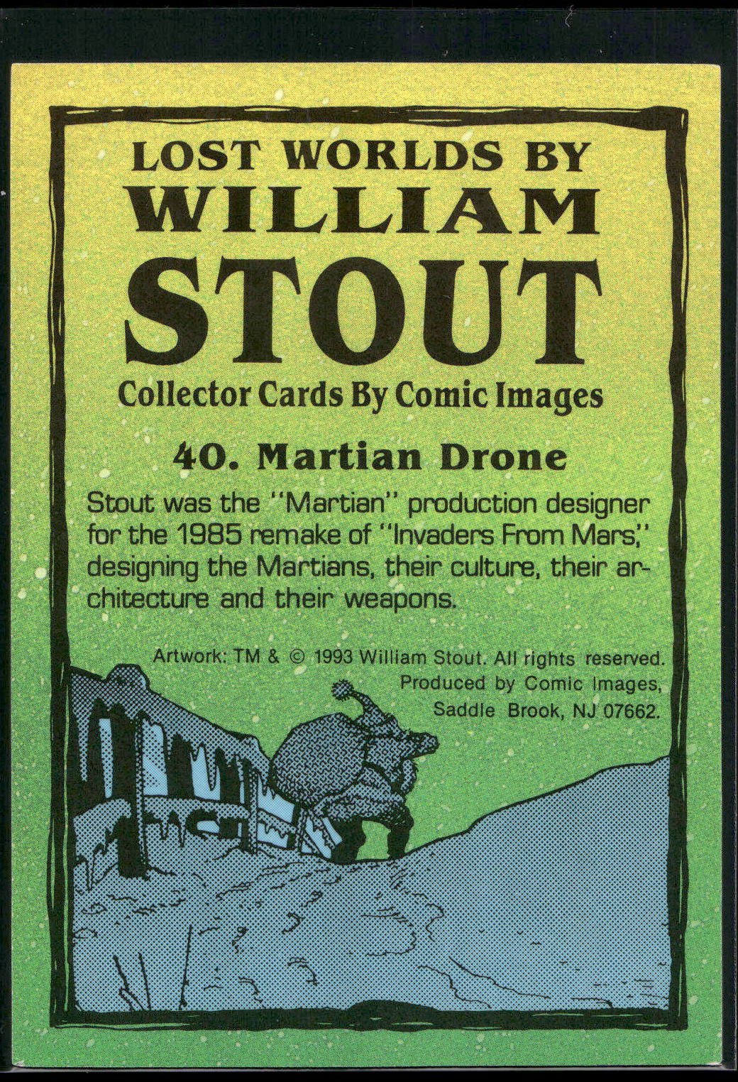 1993 Comic Images William Stout Series 1 #40 Martian Drone