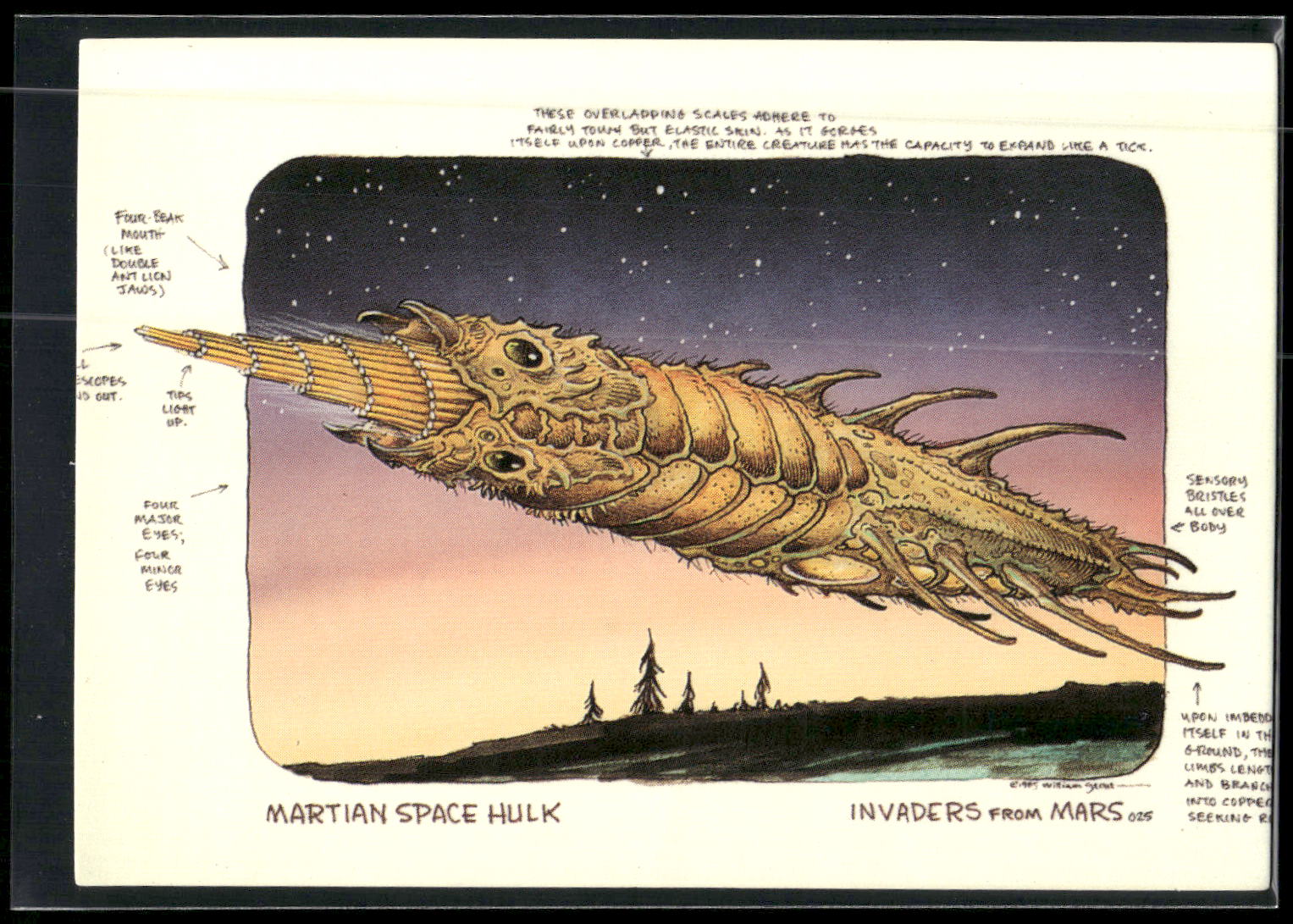 1993 Comic Images William Stout Series 1 #41 Martian Ship