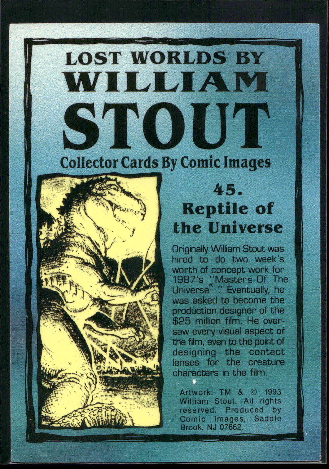 1993 Comic Images William Stout Series 1 #45 Reptile of the Universe