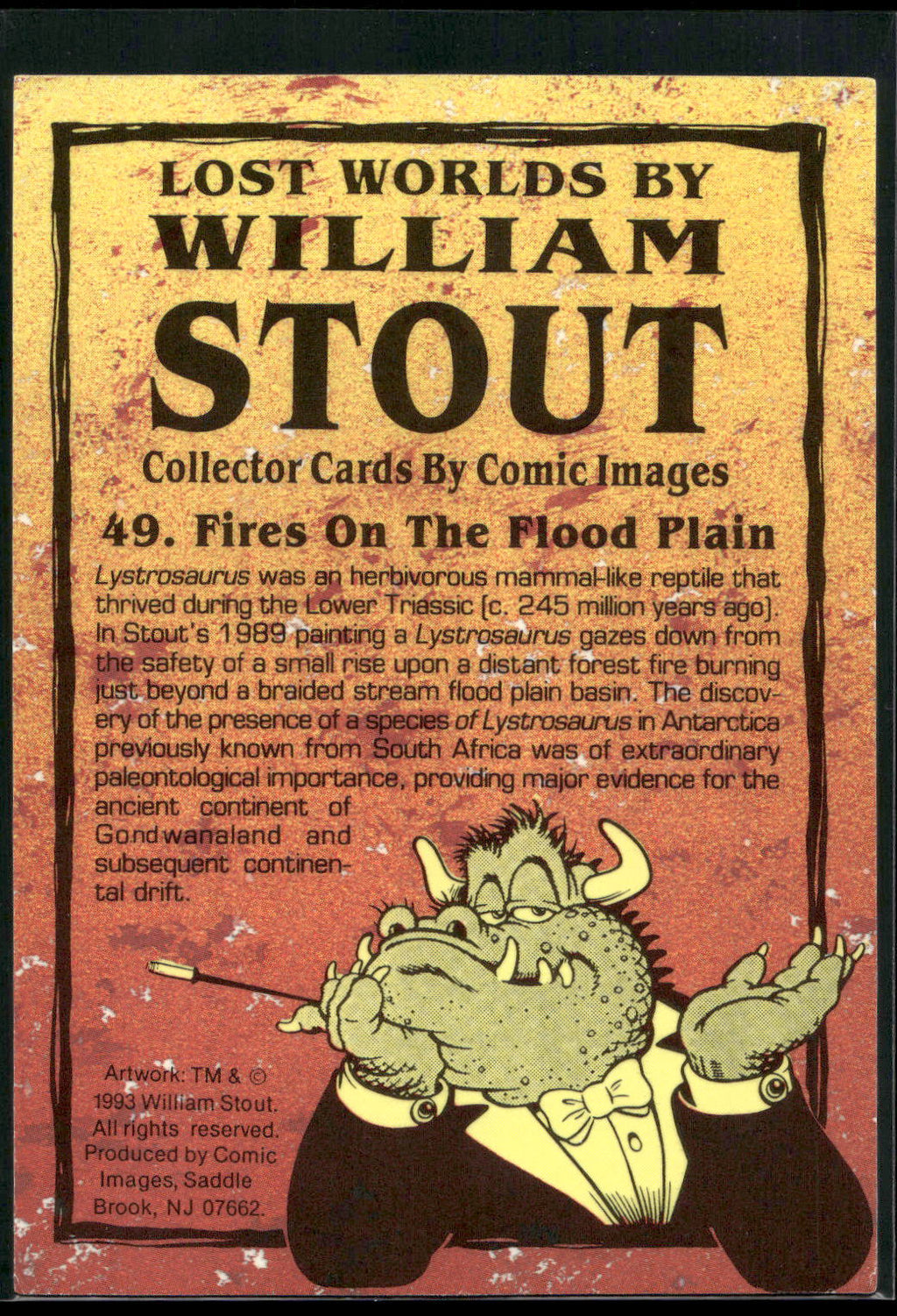 1993 Comic Images William Stout Series 1 #49 Fires on the Flood Plain