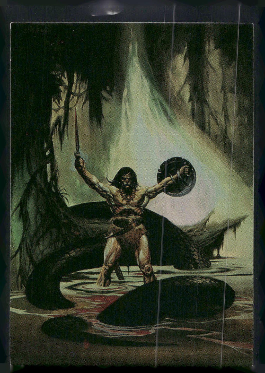 1993 Comic Images William Stout Series 1 #50 The Barbarian and the Snake