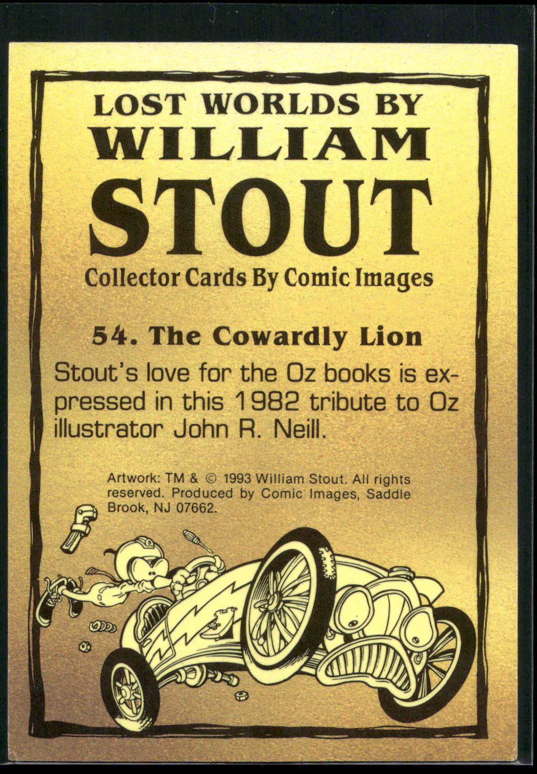 1993 Comic Images William Stout Series 1 #54 The Cowardly Lion
