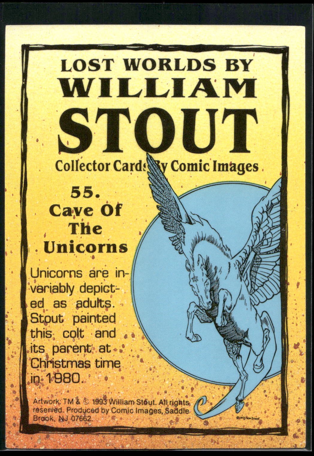 1993 Comic Images William Stout Series 1 #55 Cave of the Unicorns