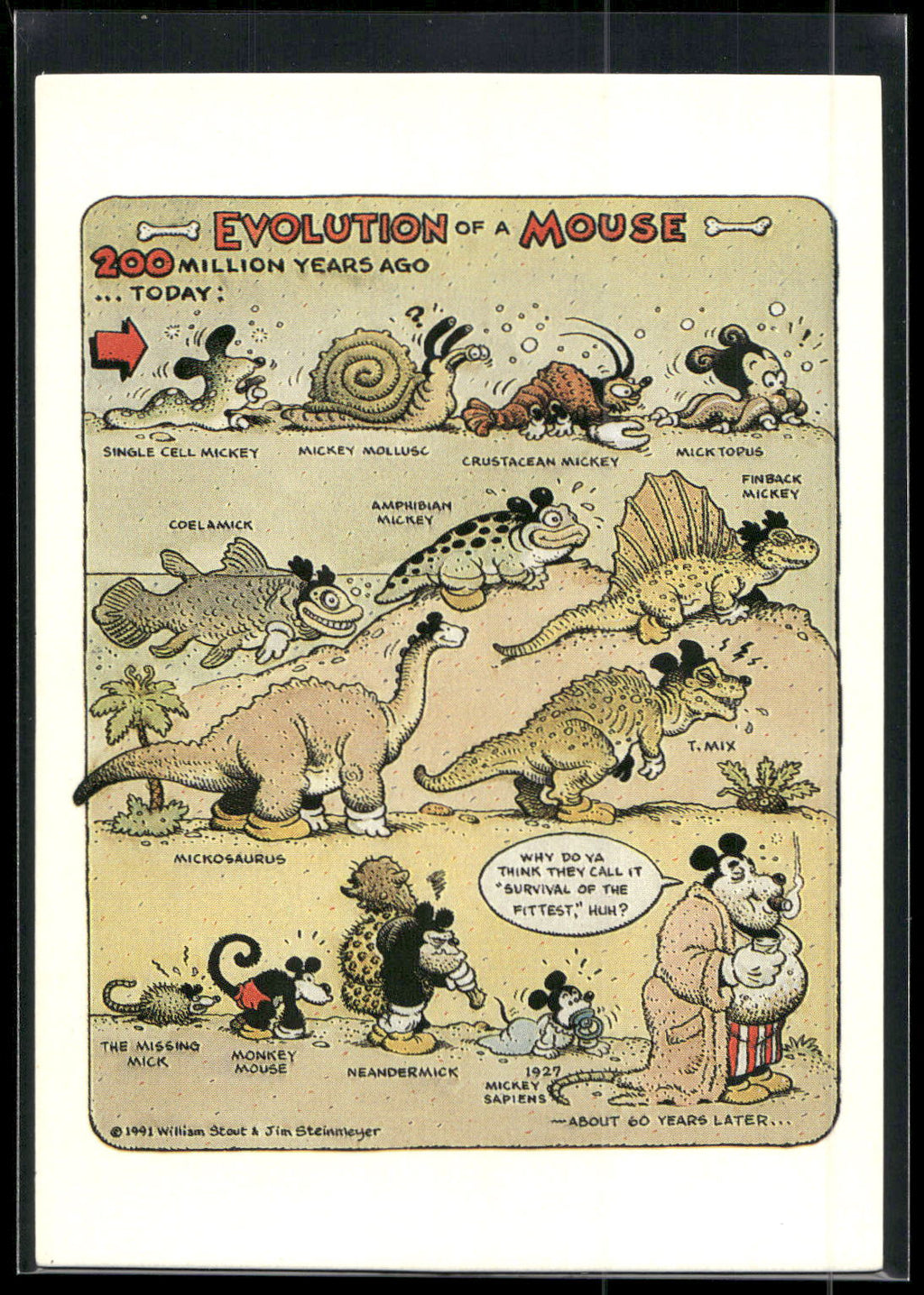 1993 Comic Images William Stout Series 1 #56 Evolution of a Mouse