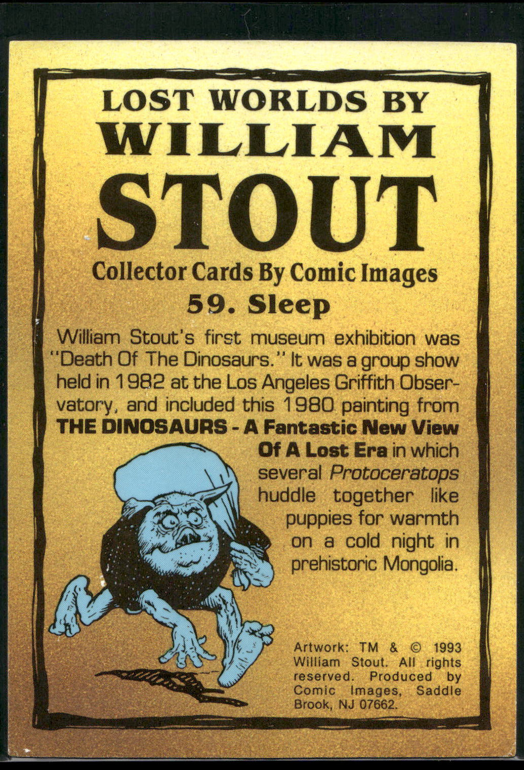 1993 Comic Images William Stout Series 1 #59 Sleep