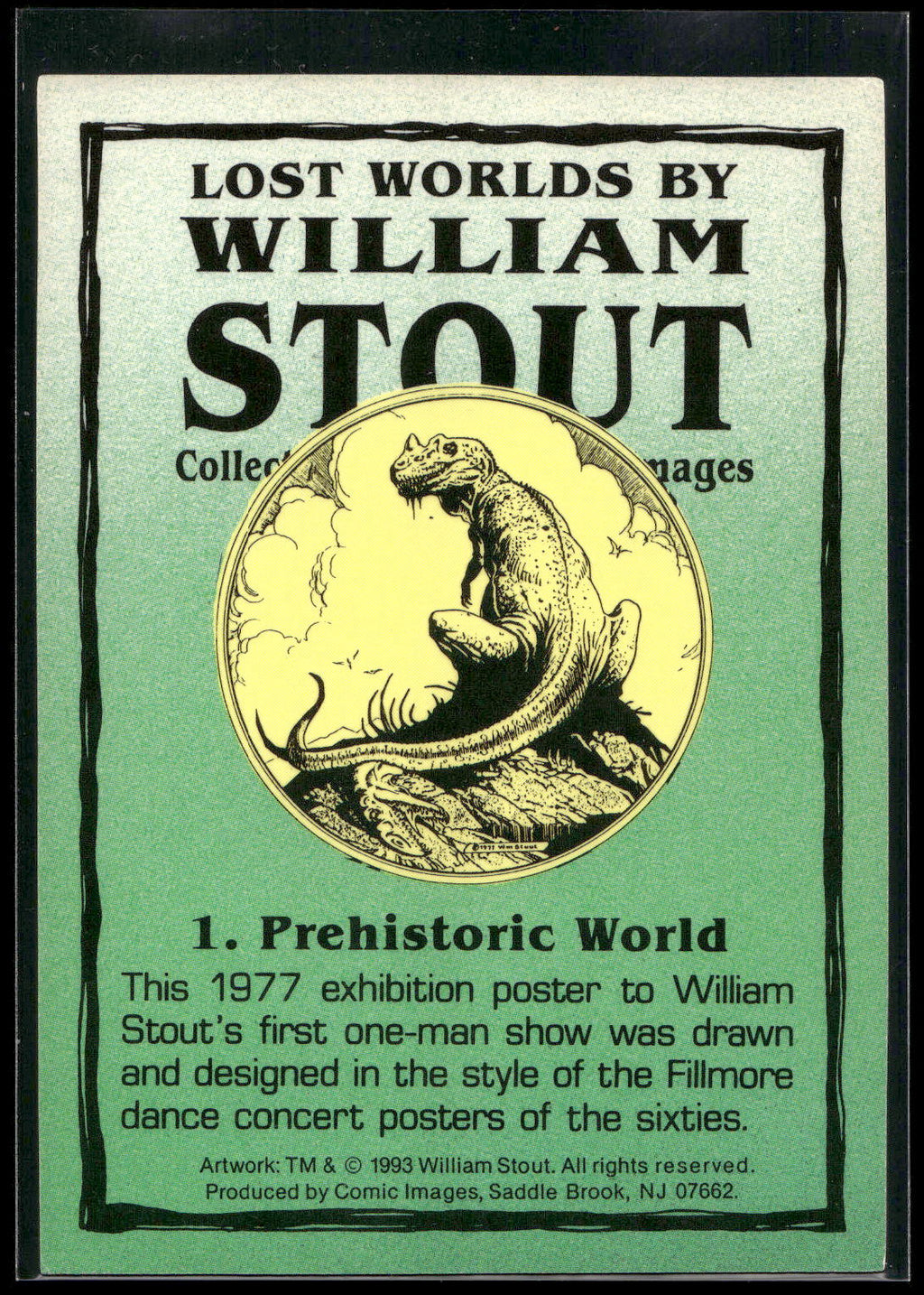 1993 Comic Images William Stout Series 1 #1 Prehistoric World