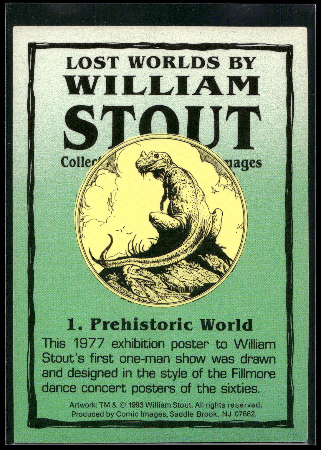 1993 Comic Images William Stout Series 1 #1 Prehistoric World