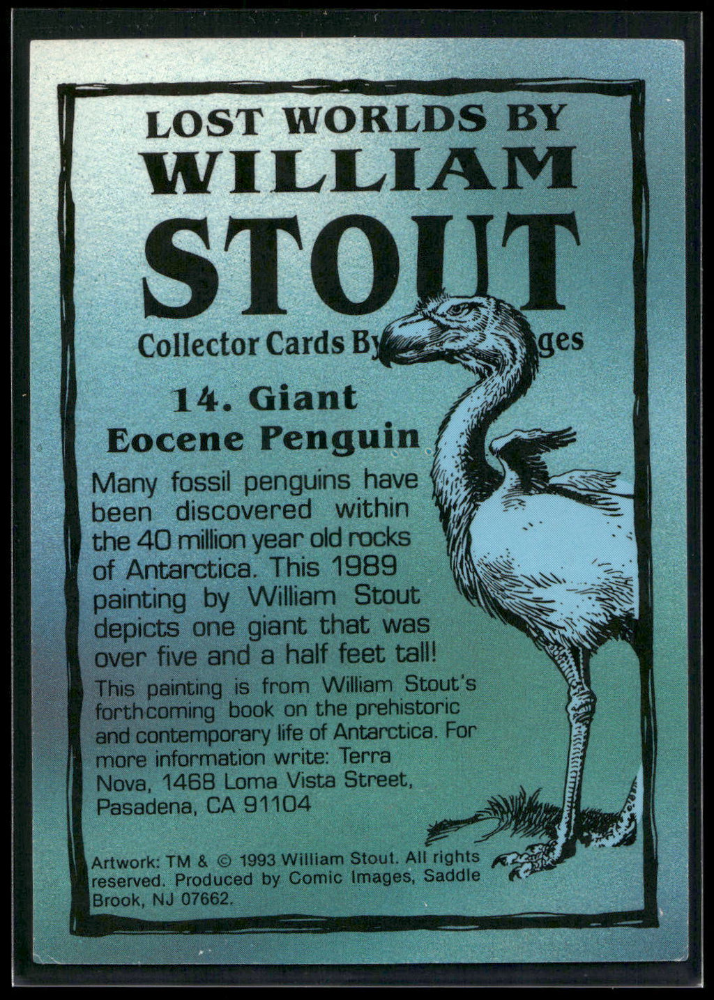1993 Comic Images William Stout Series 1 #14 Giant Eocene Penguin