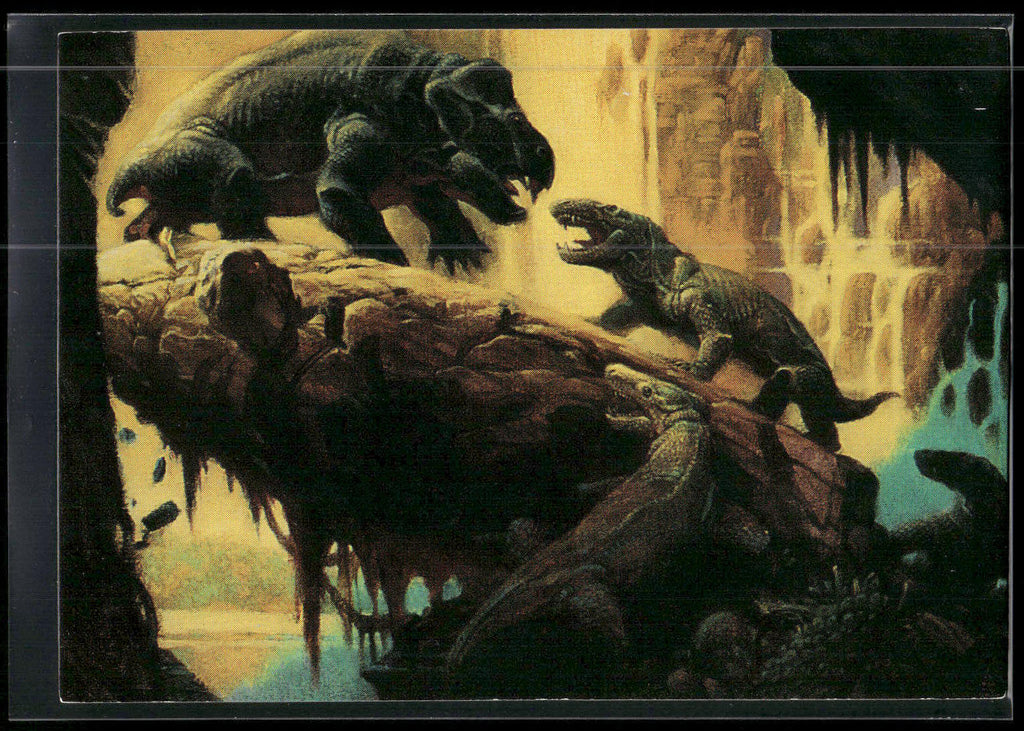 1993 Comic Images William Stout Series 1 #16 Kannemeyeria vs. Cynognathus