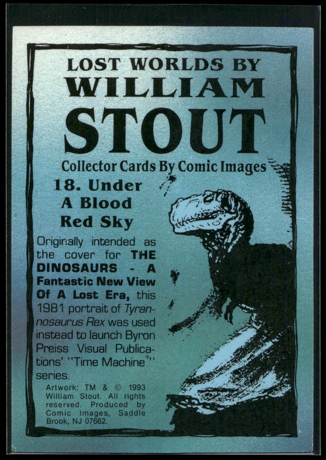 1993 Comic Images William Stout Series 1 #18 Under a Blood Red Sky