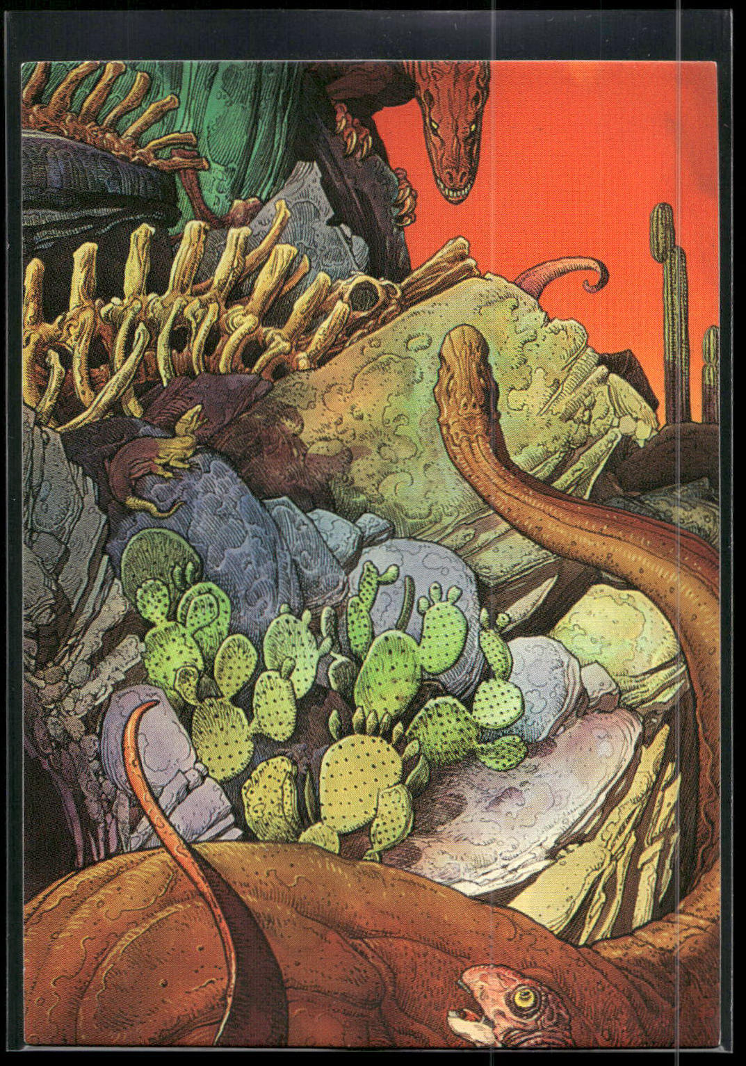 1993 Comic Images William Stout Series 1 #18 Under a Blood Red Sky