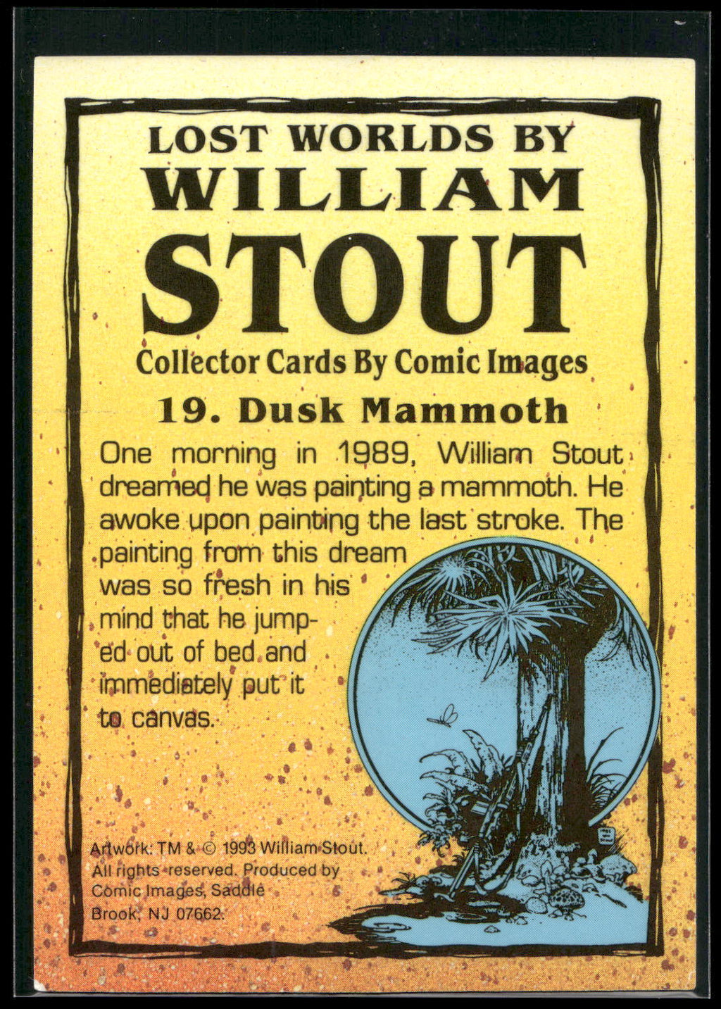 1993 Comic Images William Stout Series 1 #19 Dusk Mammoth