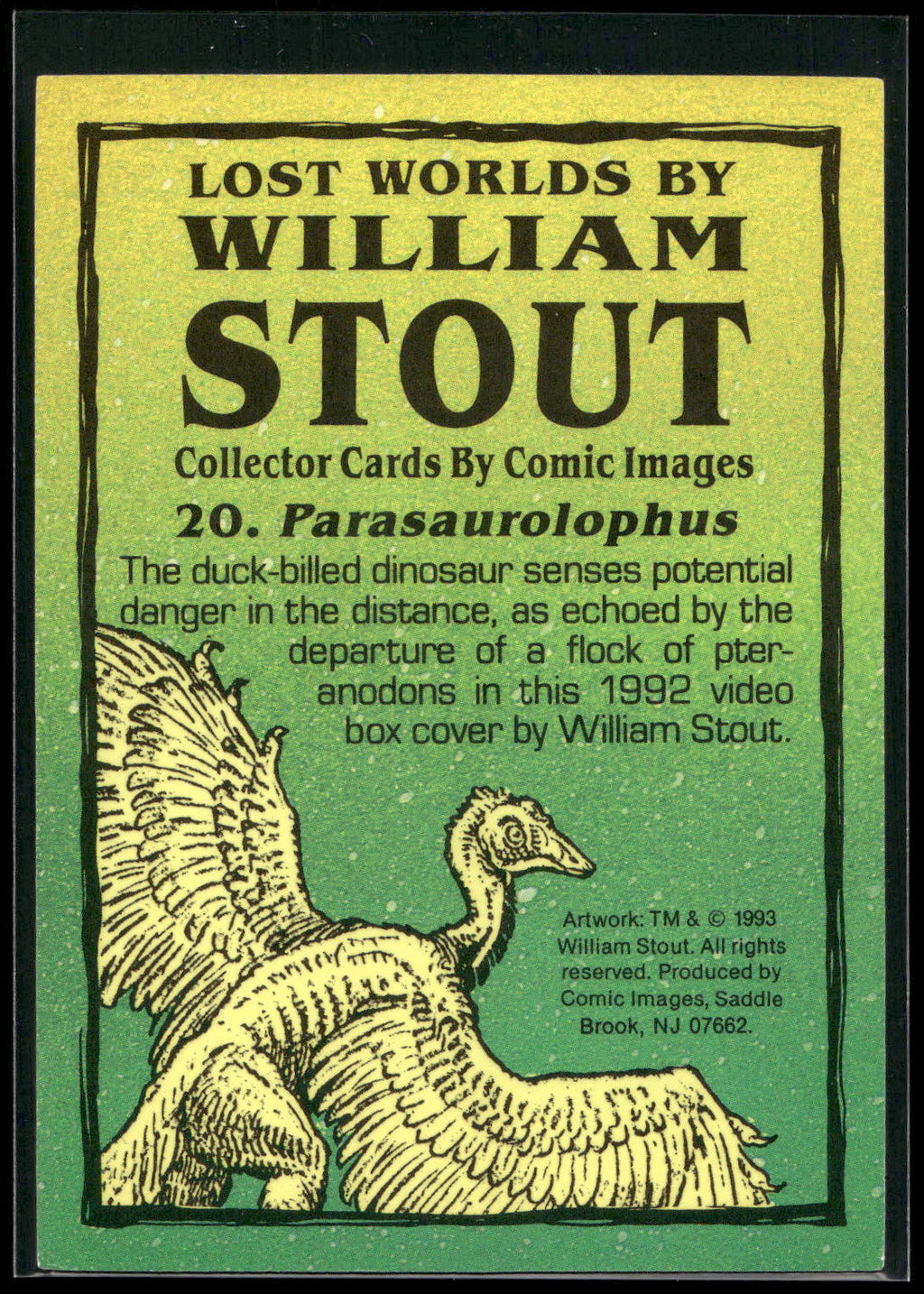 1993 Comic Images William Stout Series 1 #20 Pesaurolophus