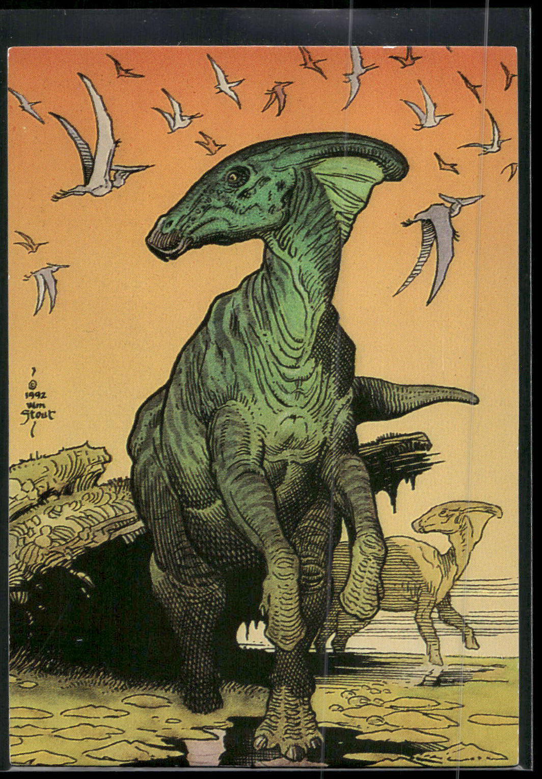 1993 Comic Images William Stout Series 1 #20 Pesaurolophus