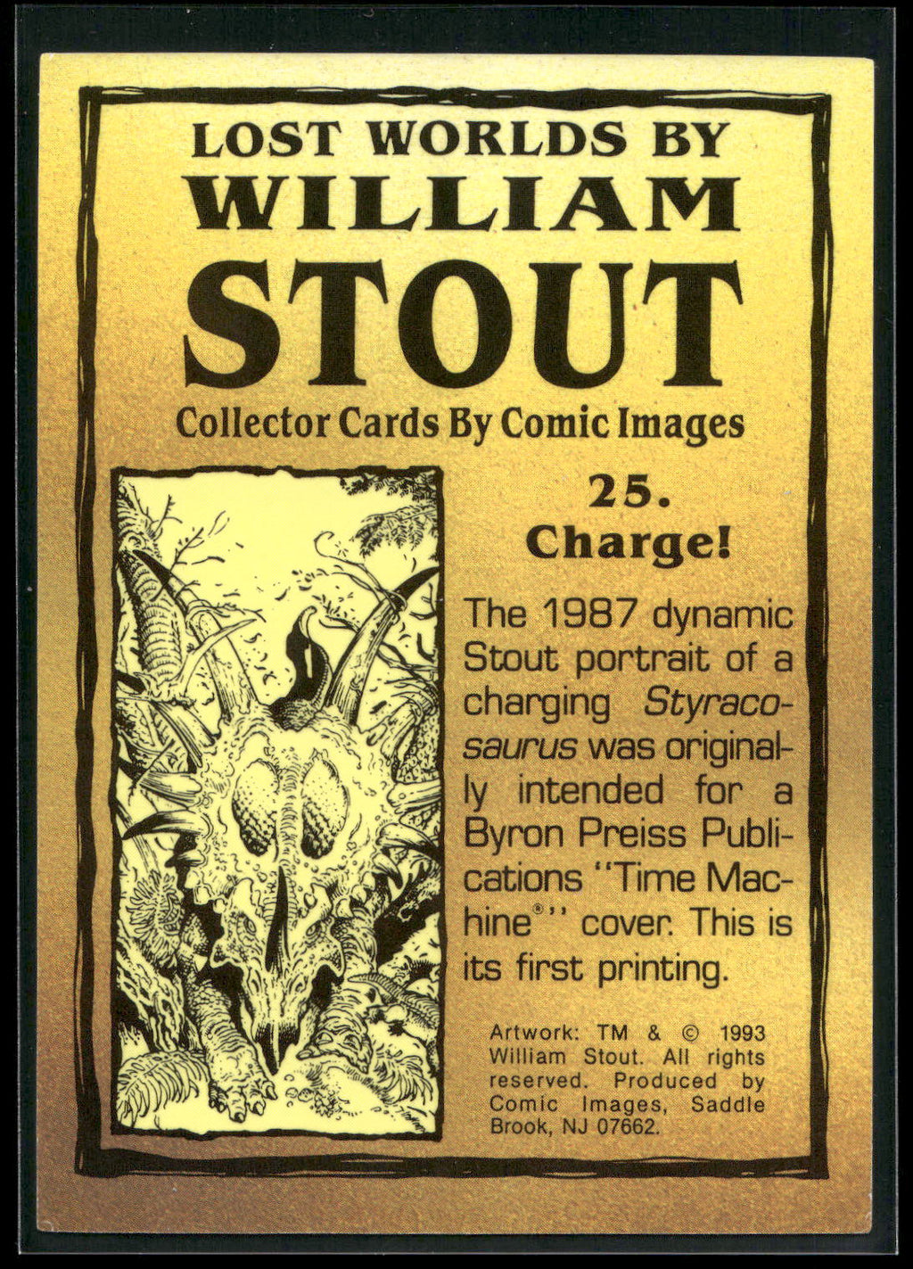 1993 Comic Images William Stout Series 1 #25 Charge!