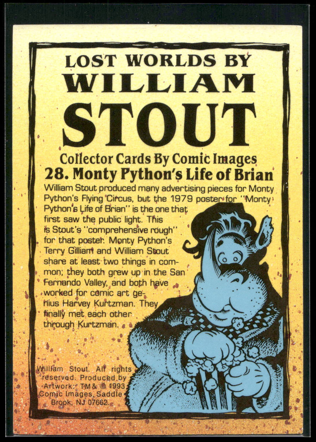 1993 Comic Images William Stout Series 1 #28 Monty Python's Life of Brian