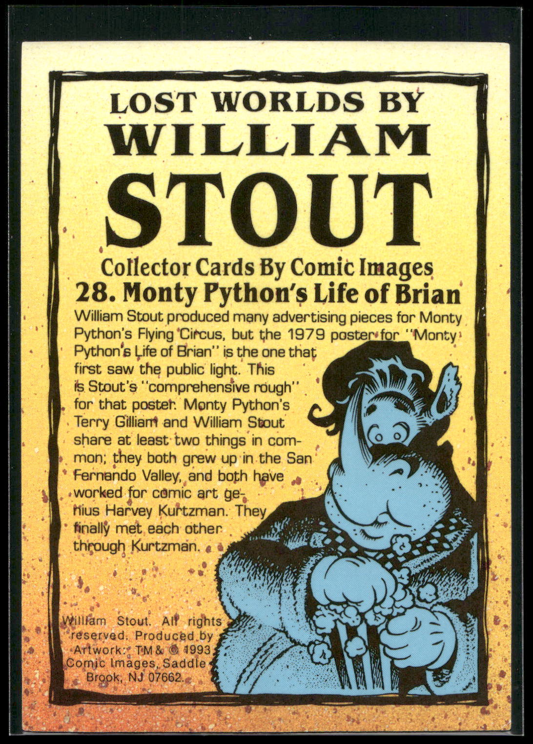 1993 Comic Images William Stout Series 1 #28 Monty Python's Life of Brian