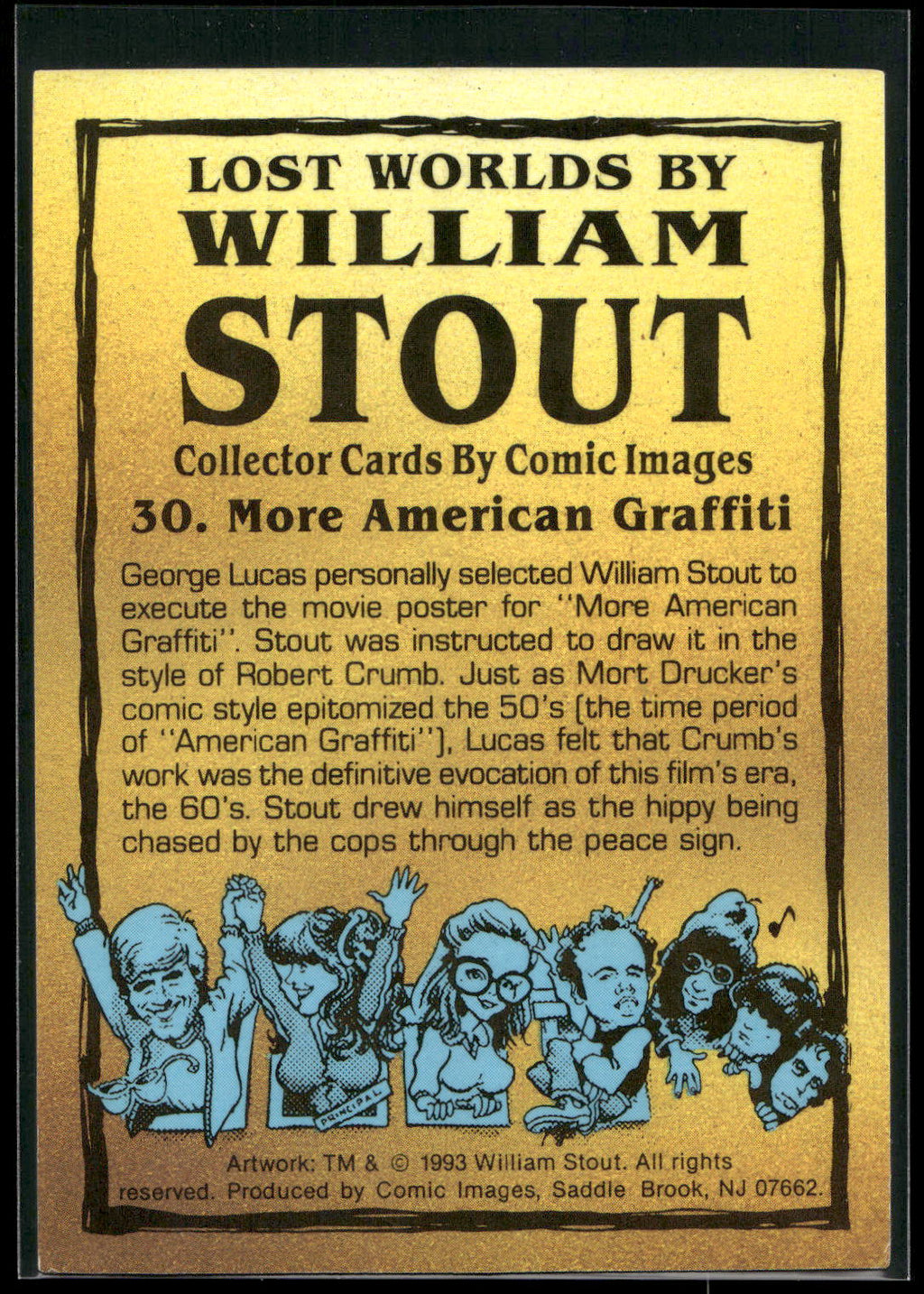 1993 Comic Images William Stout Series 1 #30 More American Graffiti