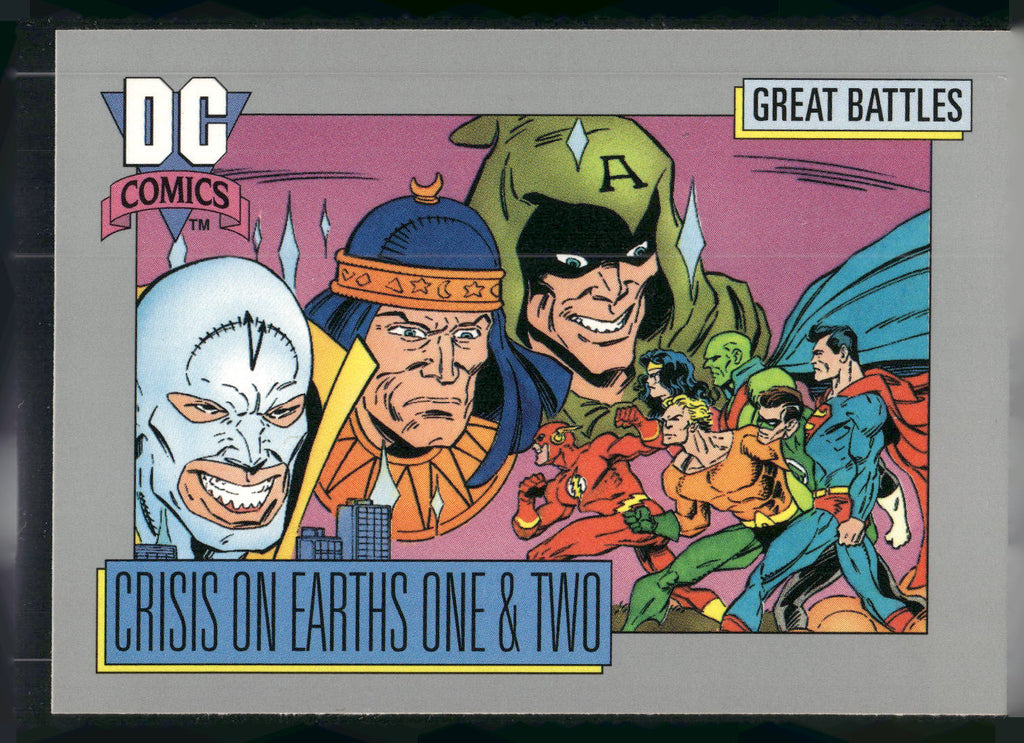 1992 Impel DC Cosmic #142 Crisis on Earths One & Two