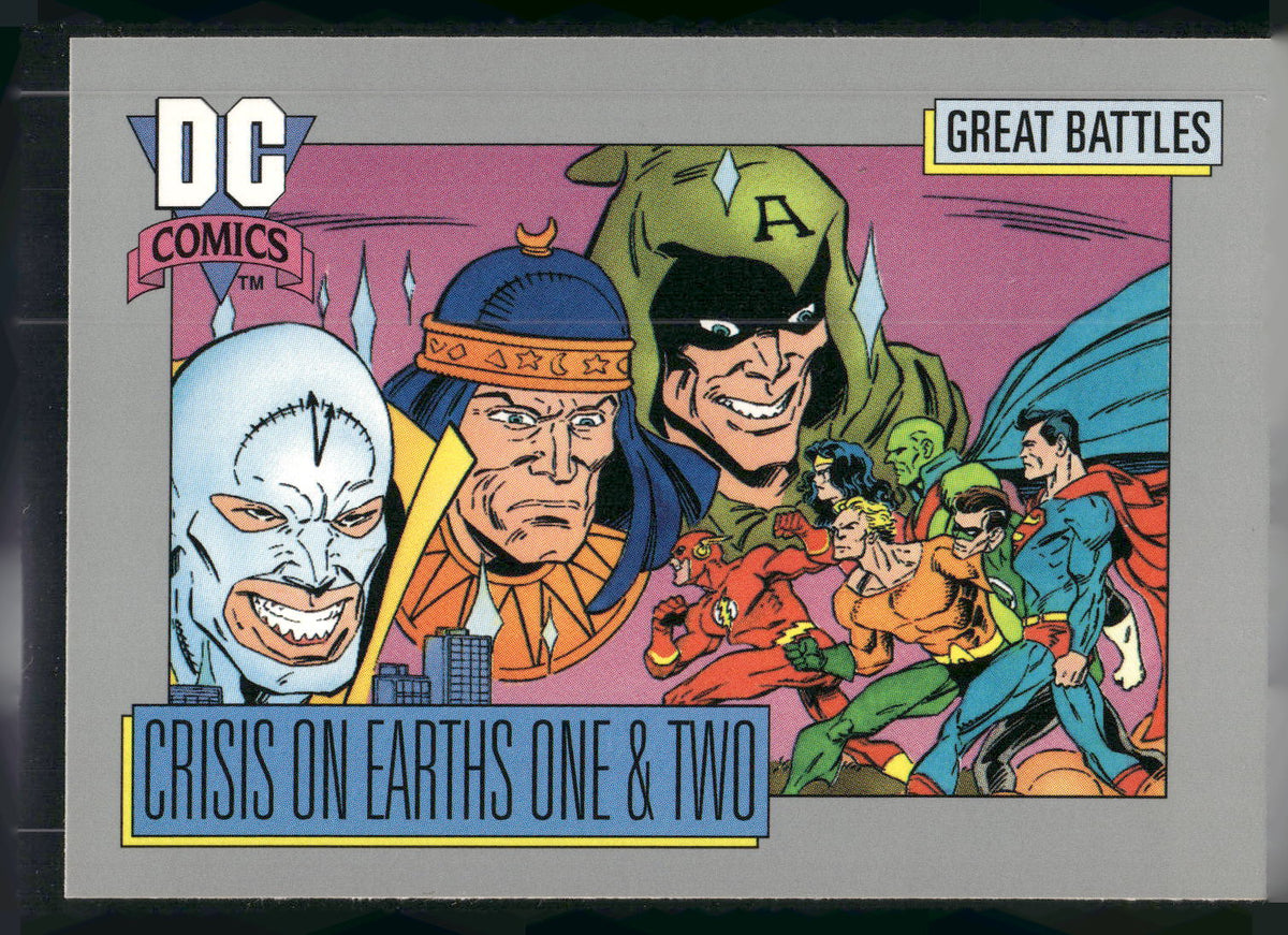 1992 Impel DC Cosmic #142 Crisis on Earths One & Two