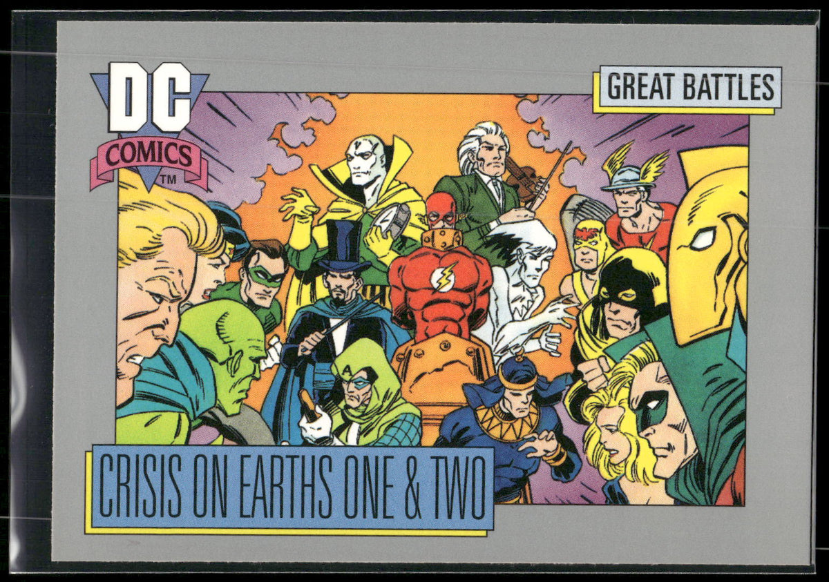 1992 Impel DC Cosmic #143 Crisis on Earths One & Two
