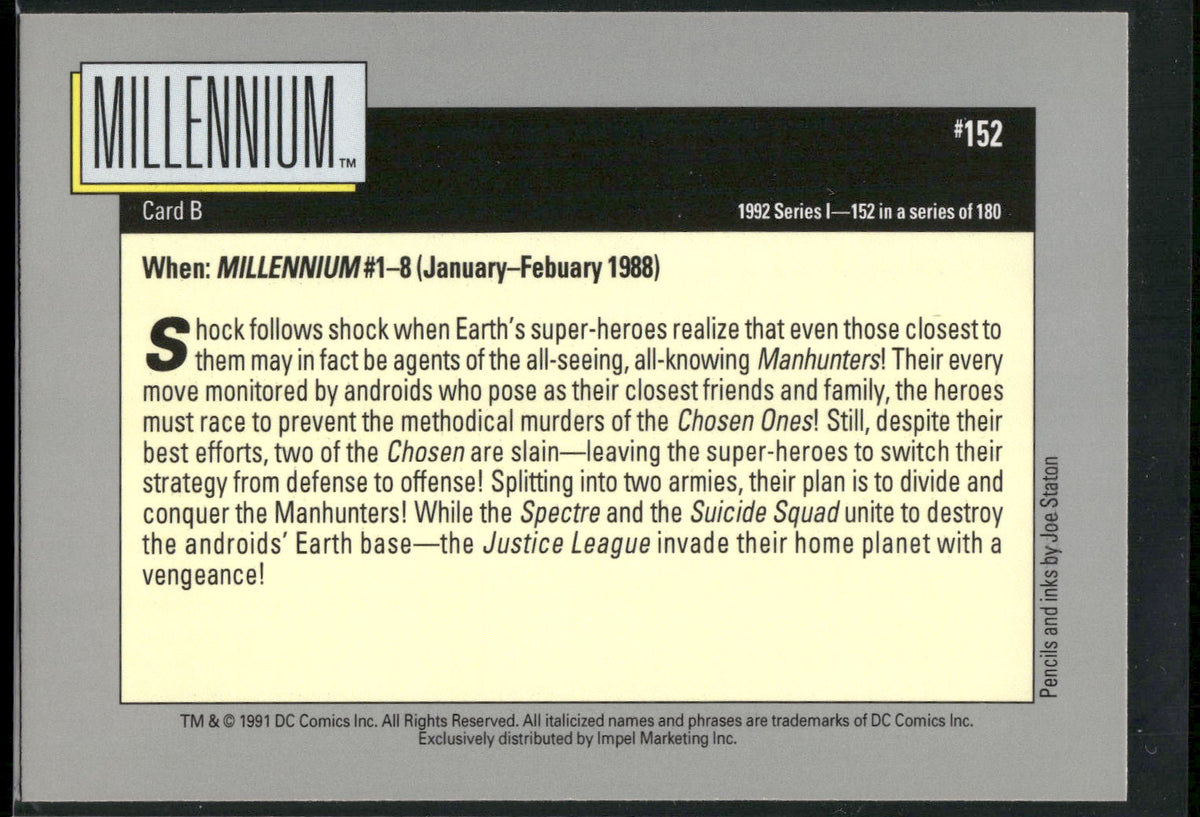 1992 Impel DC Cosmic #152 Millennium