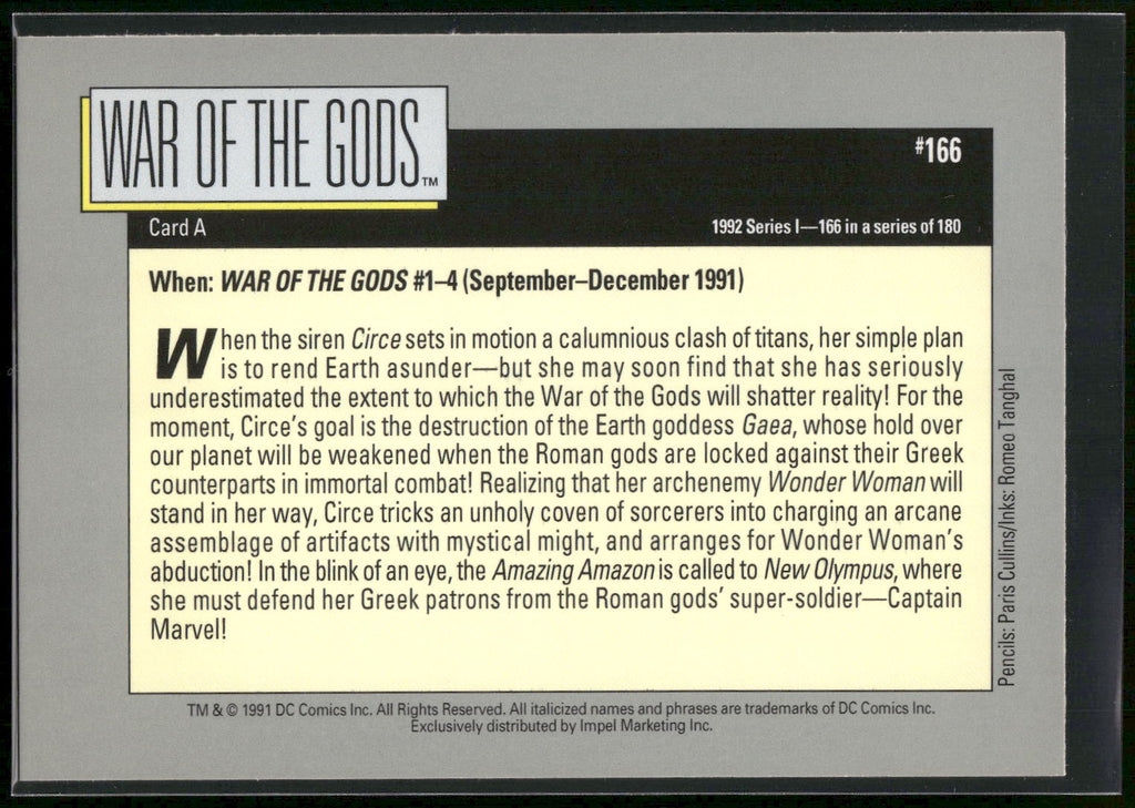 1992 Impel DC Cosmic #166 War of the Gods