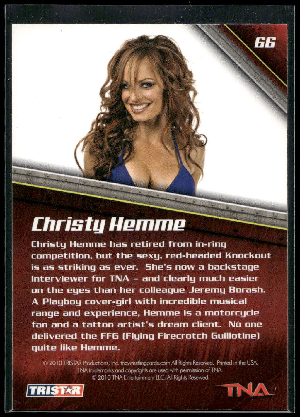 2010 TriStar TNA New Era #66 Christy Hemme