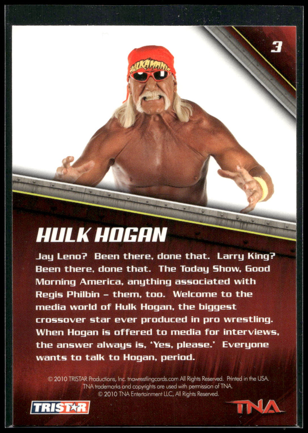 2010 TriStar TNA New Era #3 Hulk Hogan