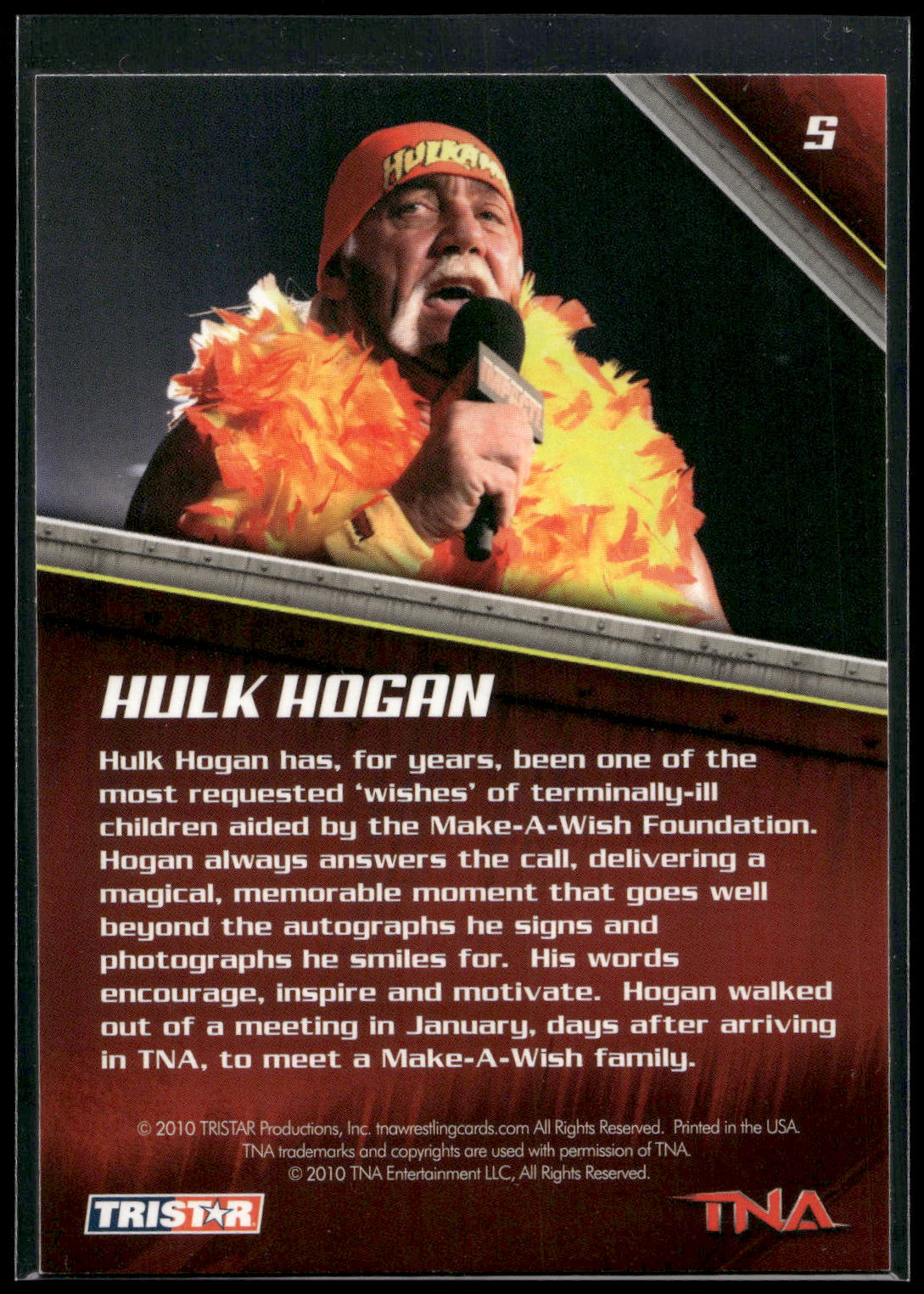2010 TriStar TNA New Era #5 Hulk Hogan