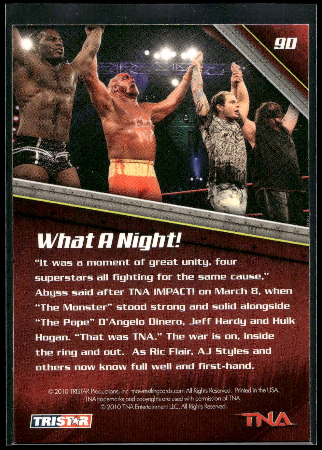 2010 TriStar TNA New Era #90 What A Night!