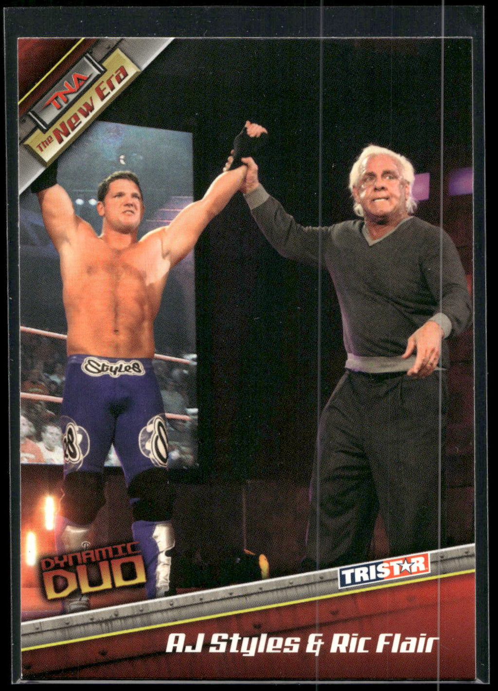 2010 TriStar TNA New Era #74 Ric Flair &amp; AJ Styles