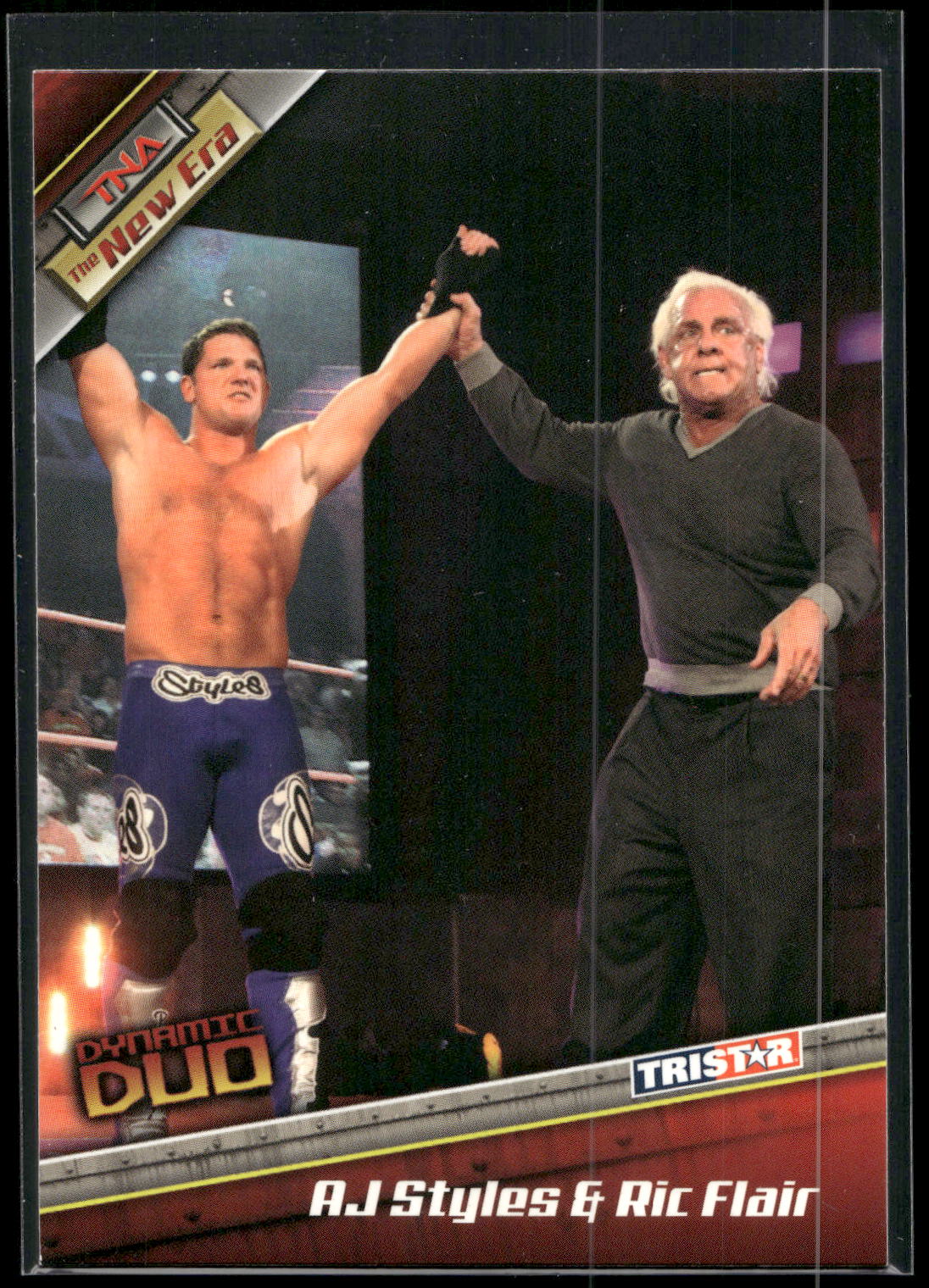 2010 TriStar TNA New Era #74 Ric Flair &amp; AJ Styles