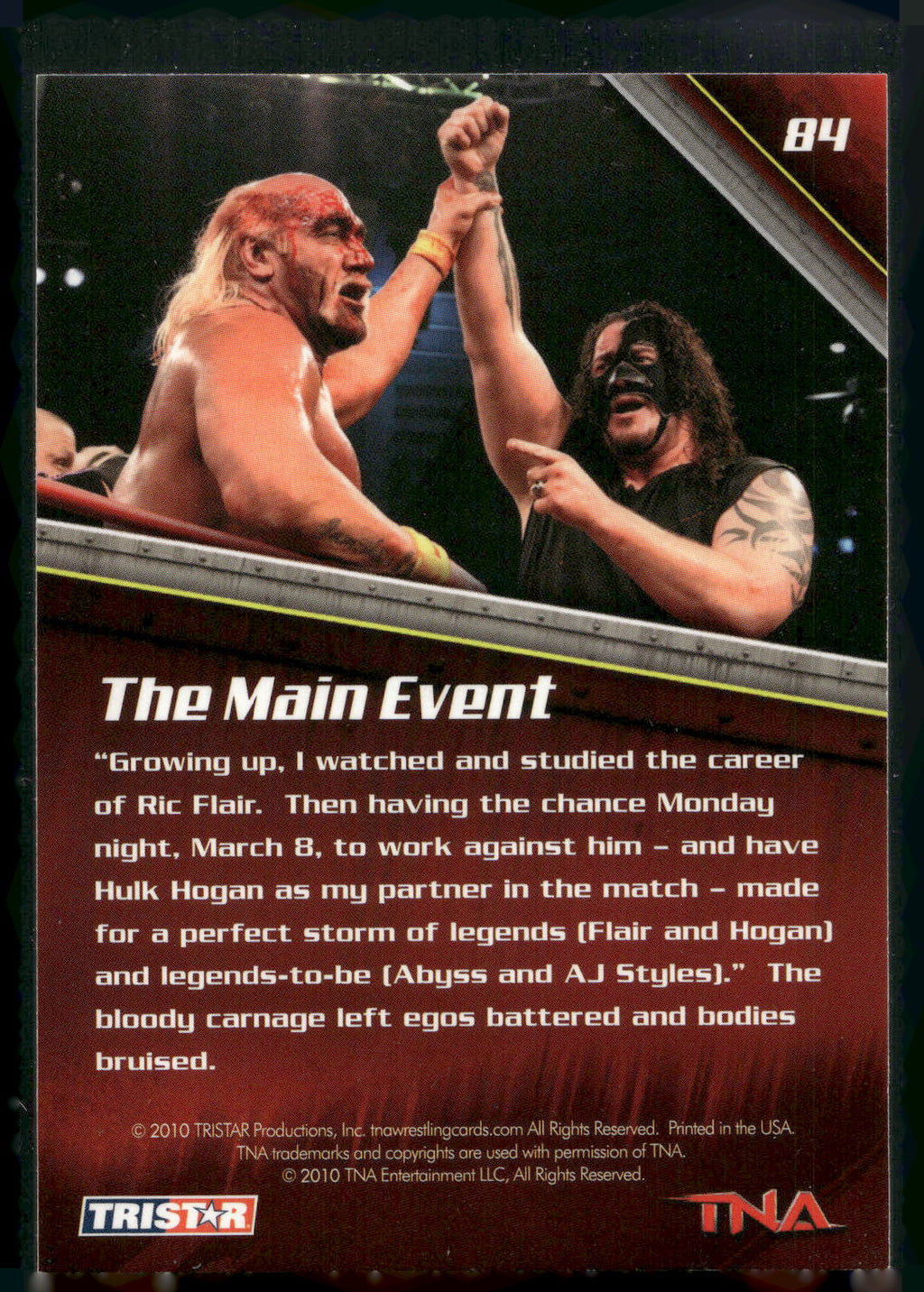 2010 TriStar TNA New Era #84 The Main Event