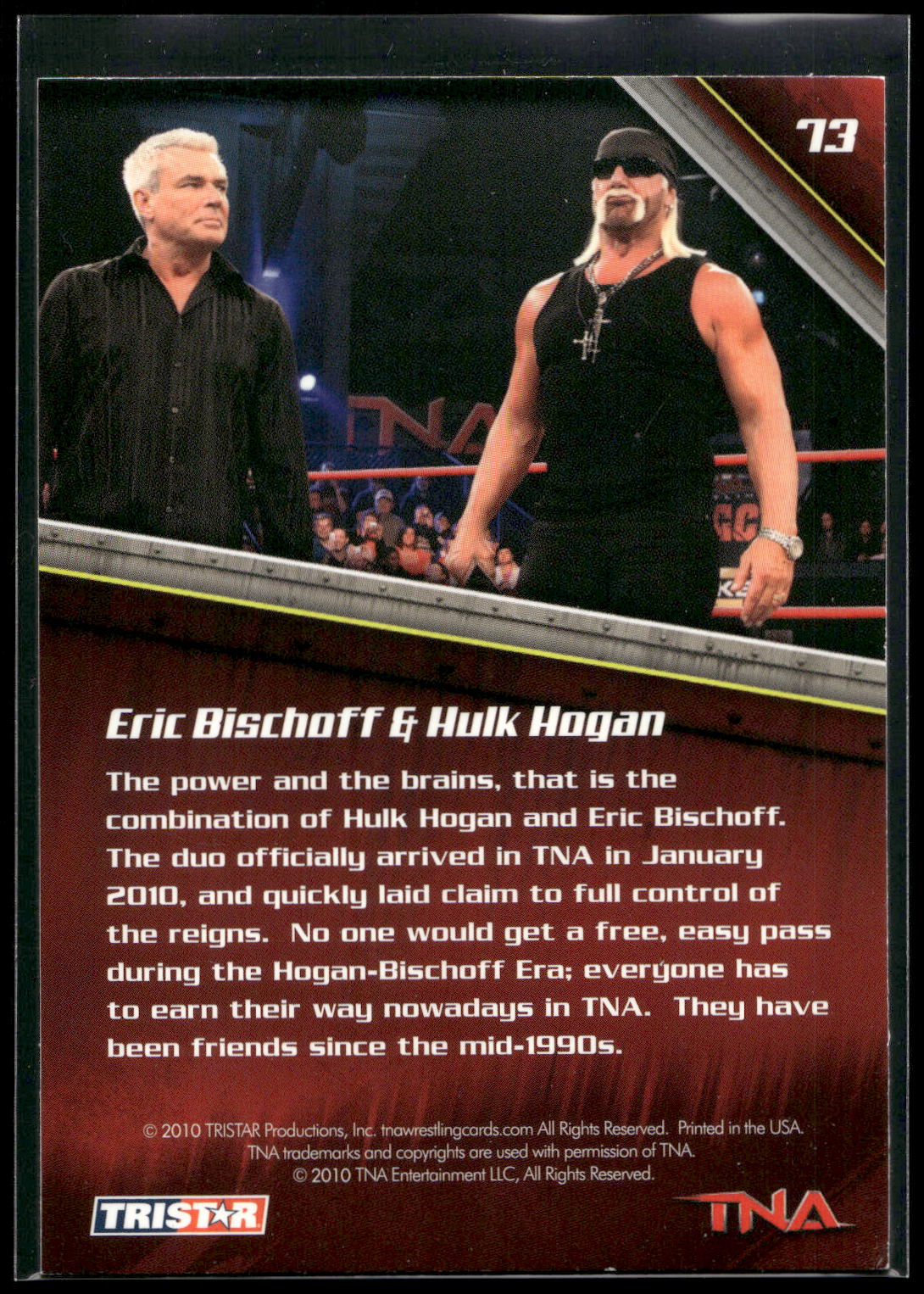 2010 TriStar TNA New Era #73 Hulk Hogan & Eric Bischoff