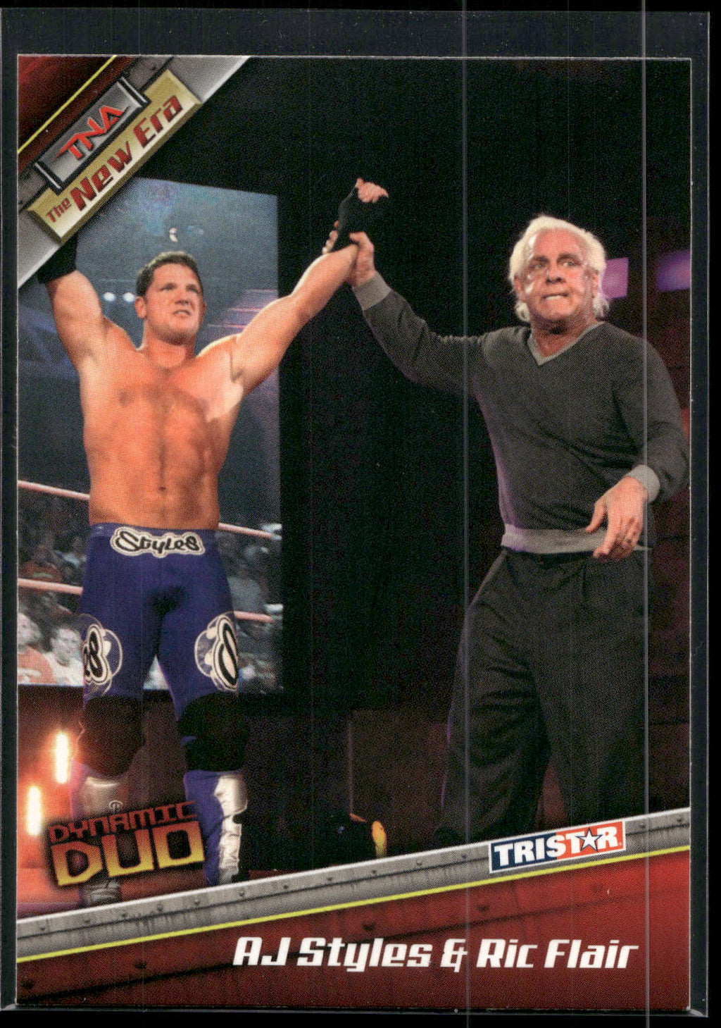 2010 TriStar TNA New Era #74 Ric Flair &amp; AJ Styles