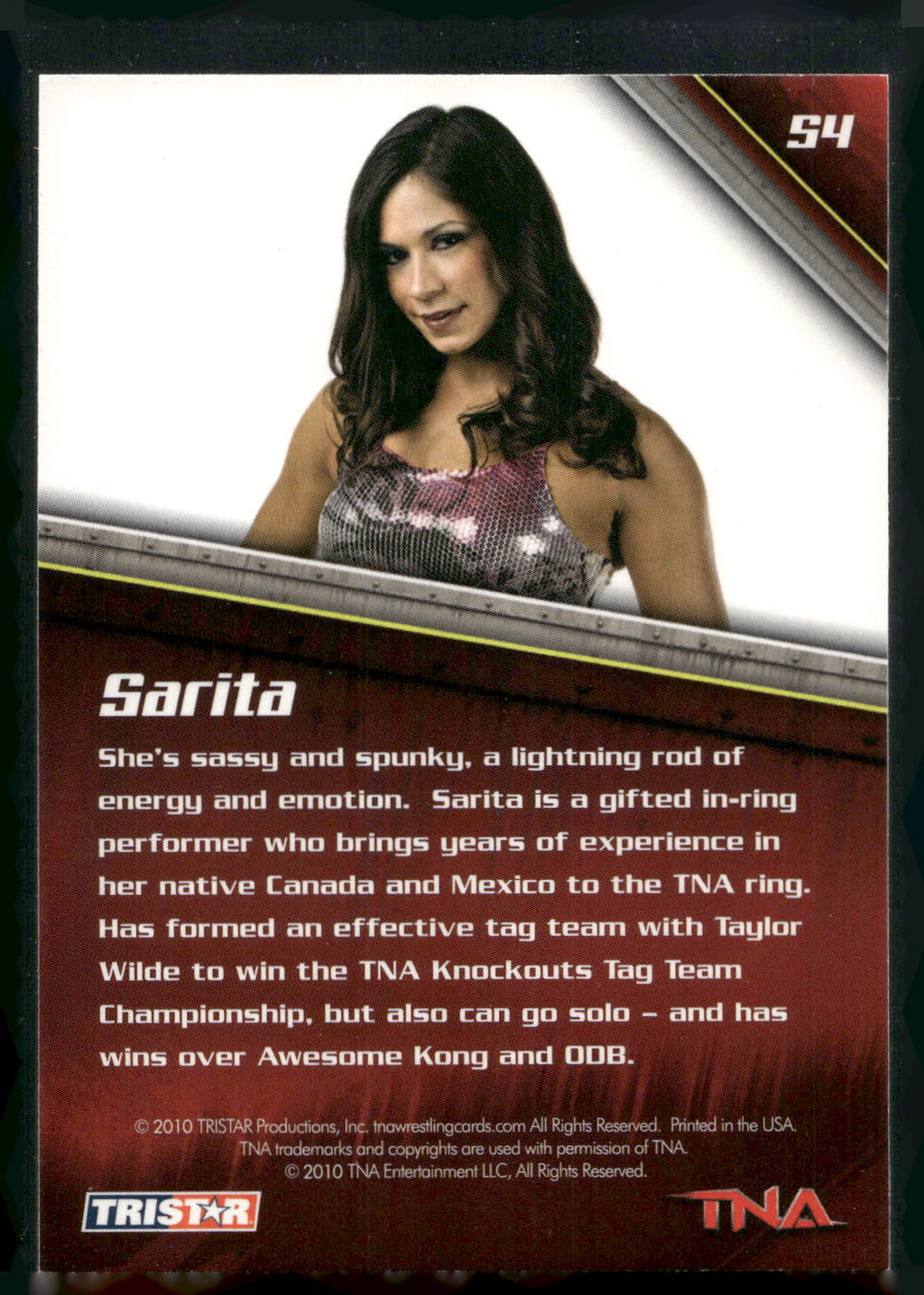 2010 TriStar TNA New Era #54 Sarita