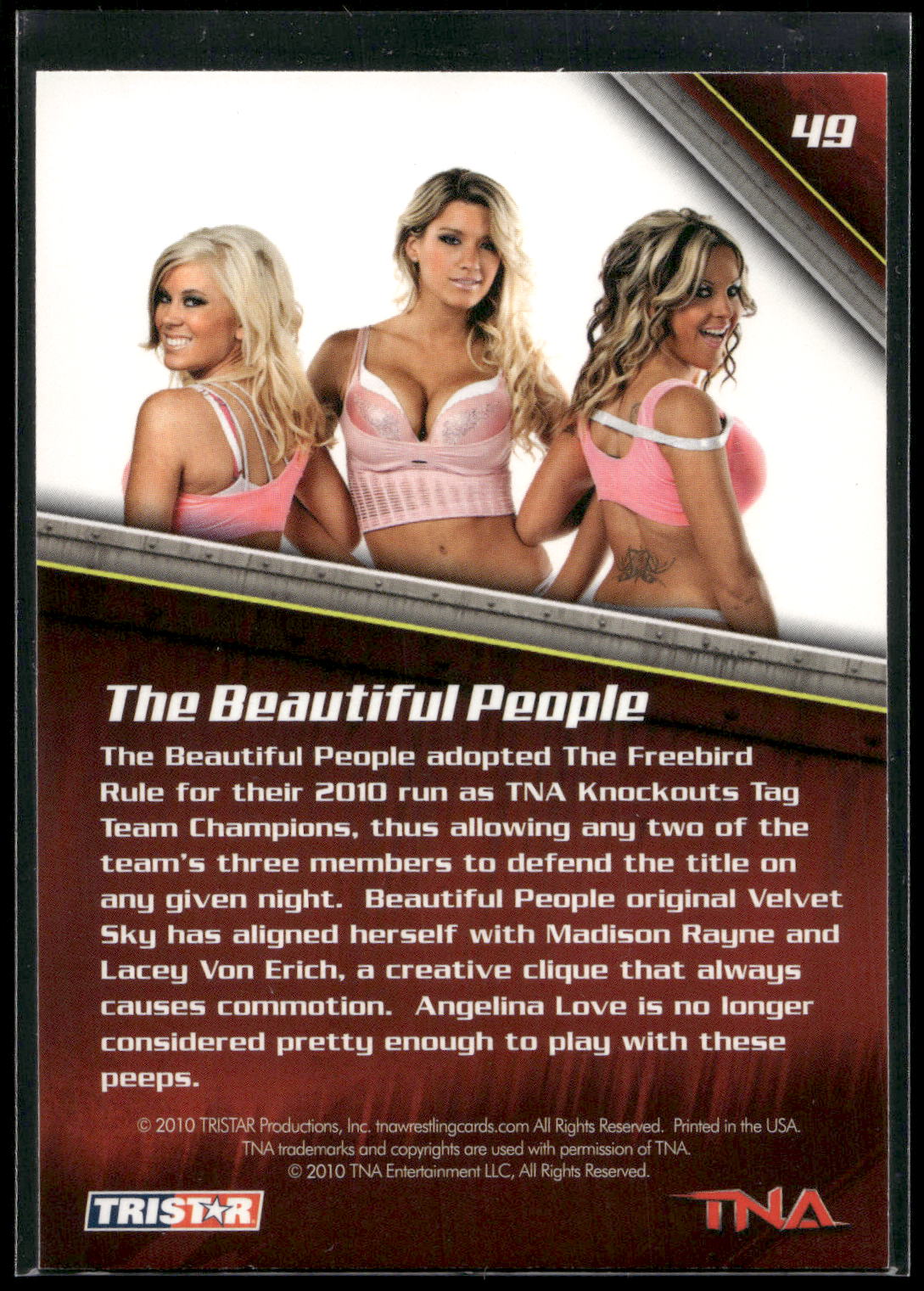 2010 TriStar TNA New Era #49 The Beautiful People