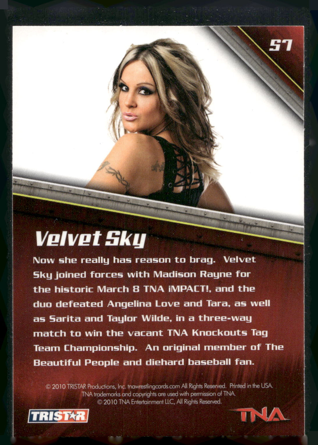 2010 TriStar TNA New Era #57 Velvet Sky