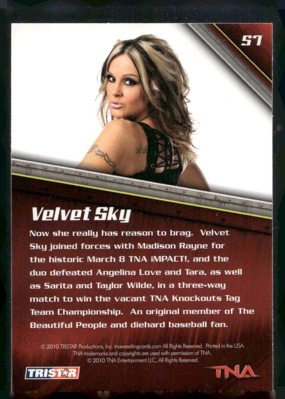 2010 TriStar TNA New Era #57 Velvet Sky