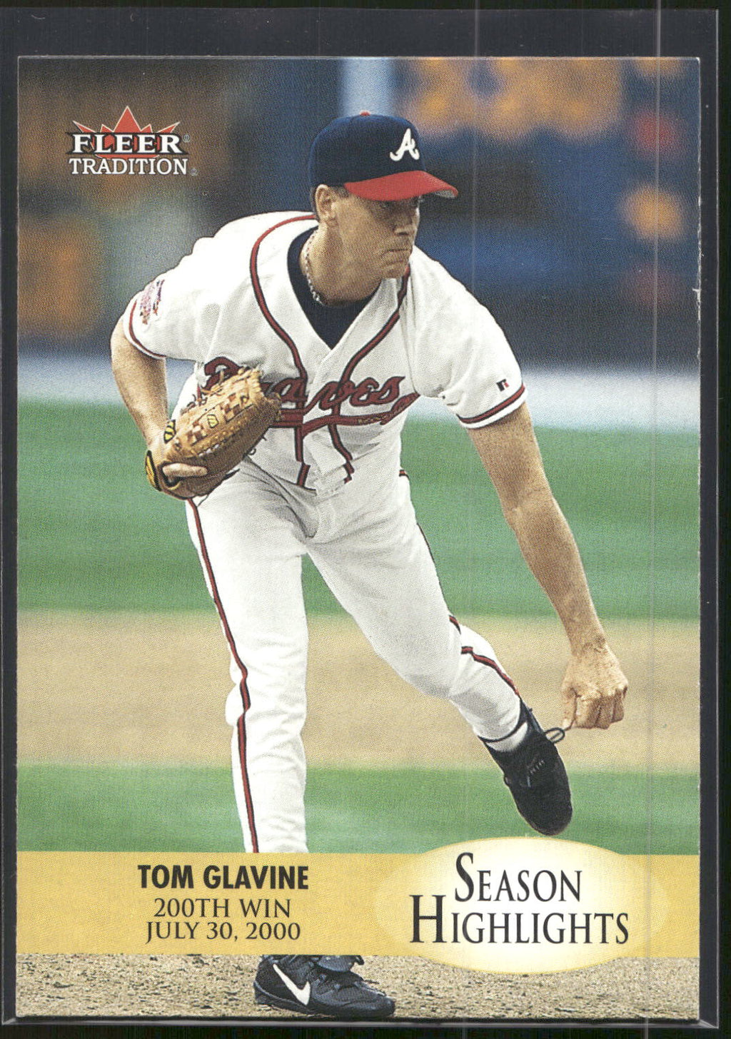 2000 Fleer Tradition Update #U6 Tom Glavine