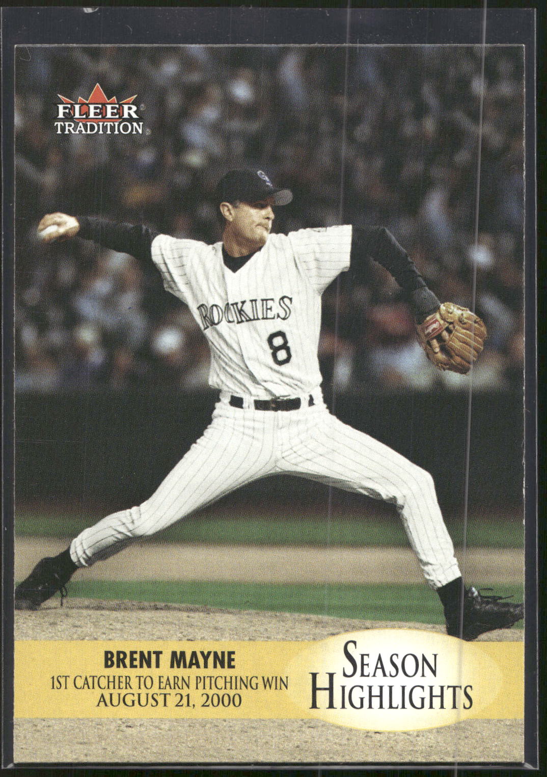 2000 Fleer Tradition Update #U7 Brent Mayne