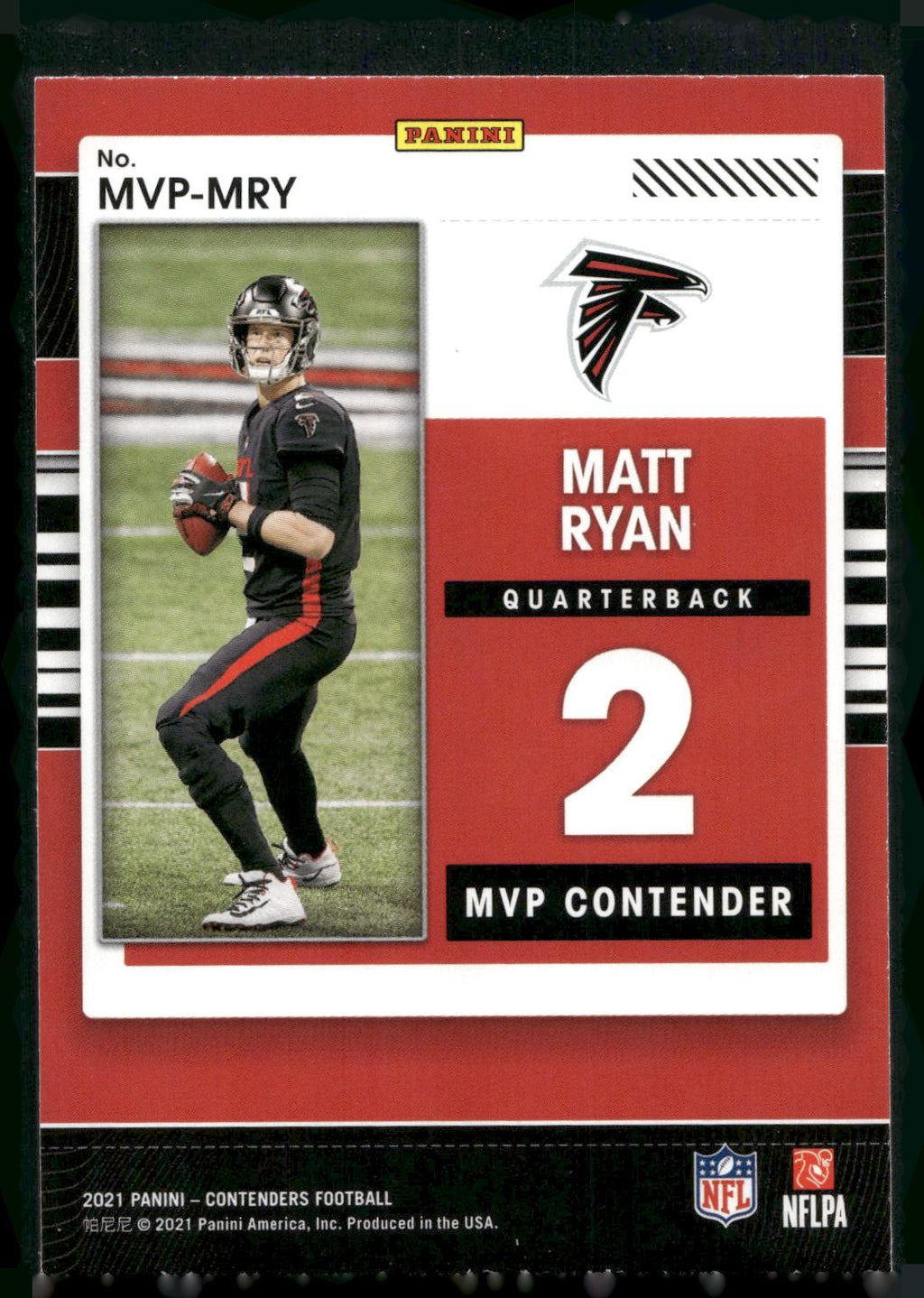 2021 Panini Contenders #MVP-MRY Matt Ryan MVP Contenders